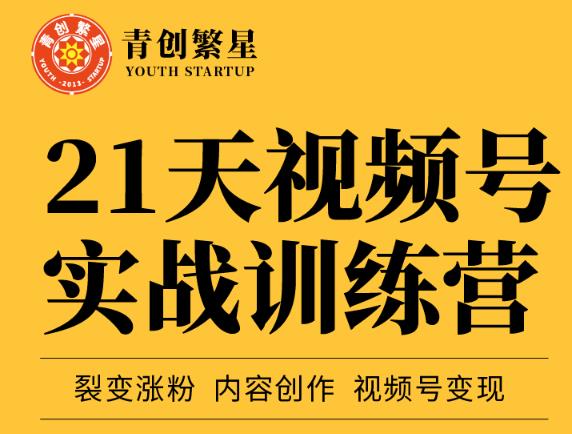 张萌21天视频号实战训练营，裂变涨粉、内容创作、视频号变现 价值298元-问小徐资源库