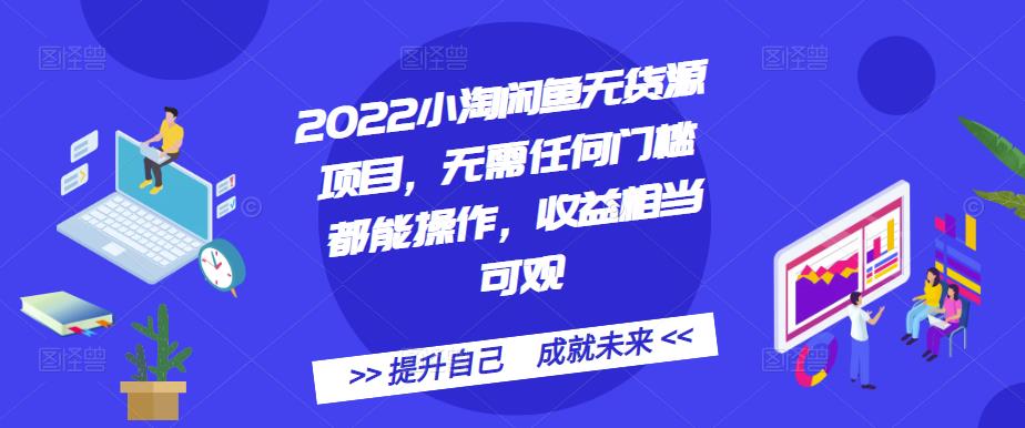2022小淘闲鱼无货源项目，无需任何门槛都能操作，收益相当可观-问小徐资源库