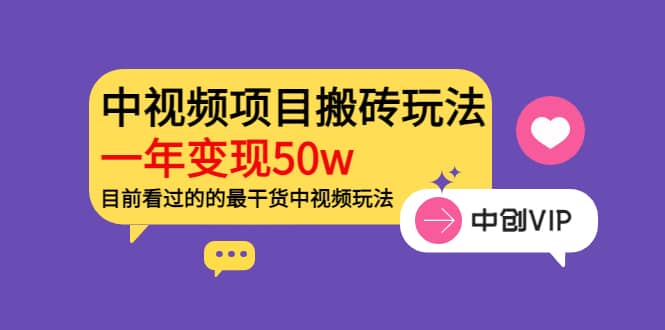 《老吴·中视频项目搬砖玩法，一年变现50w》目前看过的的最干货中视频玩法-问小徐资源库