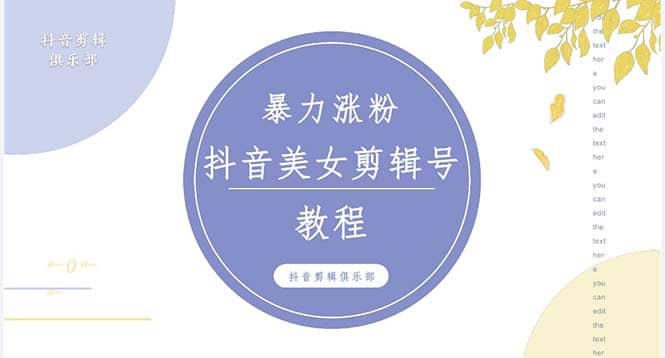 抖音快手暴力涨粉美女混剪视频教程 百分百过原创图片教程 附带违规申诉方法-问小徐资源库