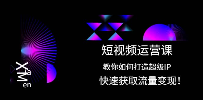 短视频运营课：教你如何打造超级IP，快速获取流量变现-问小徐资源库