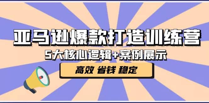 亚马逊爆款打造训练营：5大核心逻辑+案例展示 打造爆款链接 高效 省钱 稳定-问小徐资源库