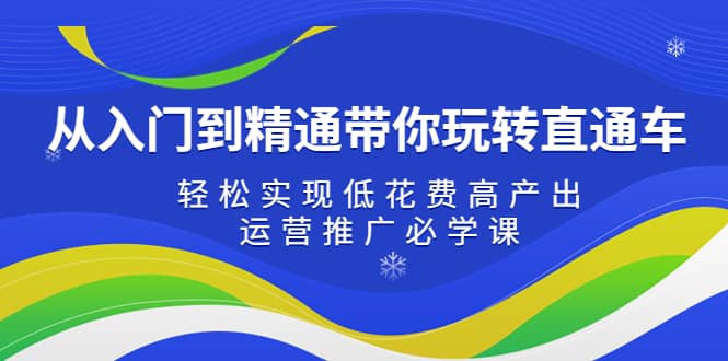 从入门到精通带你玩转直通车：轻松实现低花费高产出，35节运营推广必学课-问小徐资源库