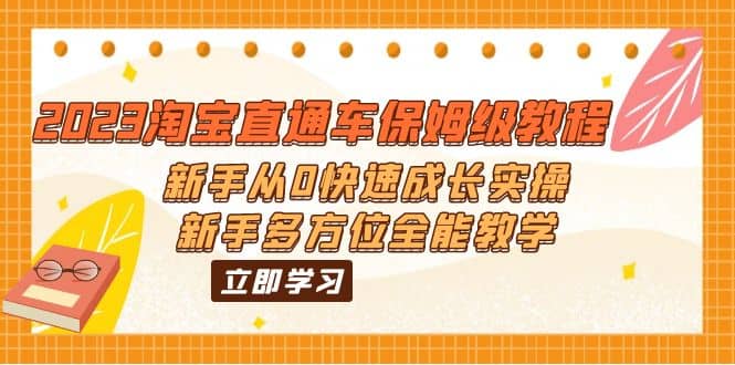 2023淘宝直通车保姆级教程：新手从0快速成长实操，新手多方位全能教学-问小徐资源库