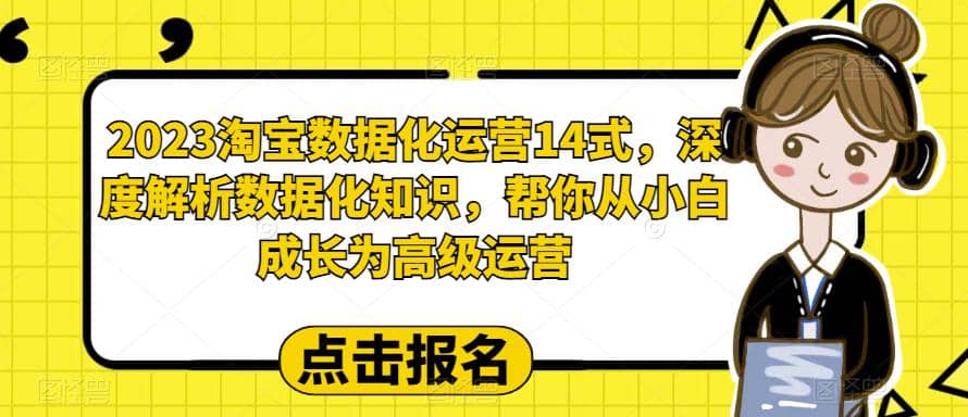 2023淘宝数据化-运营 14式，深度解析数据化知识，帮你从小白成长为高级运营-问小徐资源库