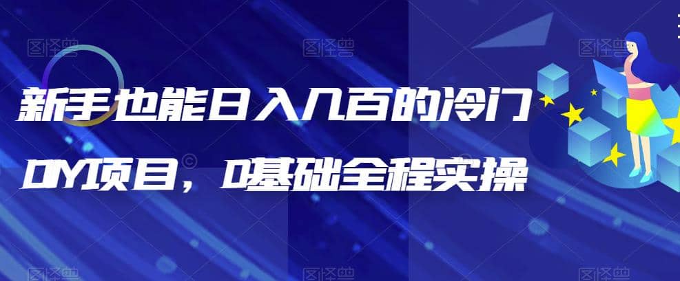 新手也能日入几百的冷门DIY项目，0基础全程实操【揭秘】-问小徐资源库