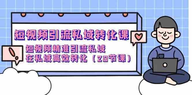 短视频引流私域转化课，短视频精准引流私域，在私域高效转化（20节课）-问小徐资源库