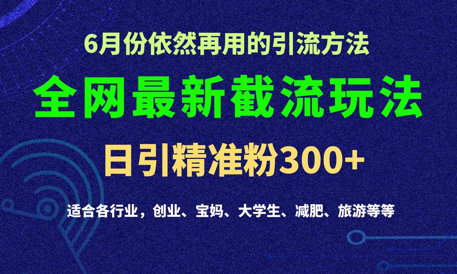 2024全网最新截留玩法，每日引流突破300+-问小徐资源库