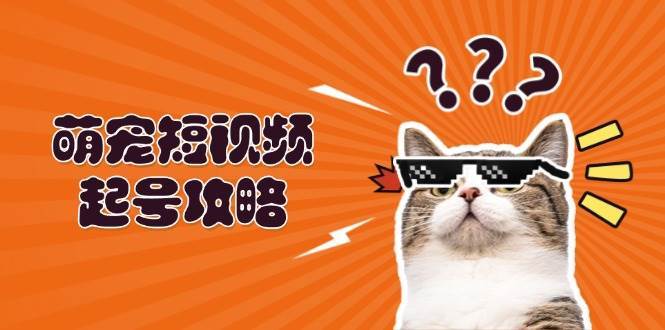 萌宠短视频起号攻略：定位搭建推流全解析，助力新手轻松打造爆款-问小徐资源库