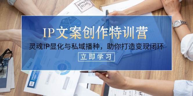 IP文案创作特训营，灵魂IP显化与私域播种，助你打造变现闭环（14节课）-问小徐资源库