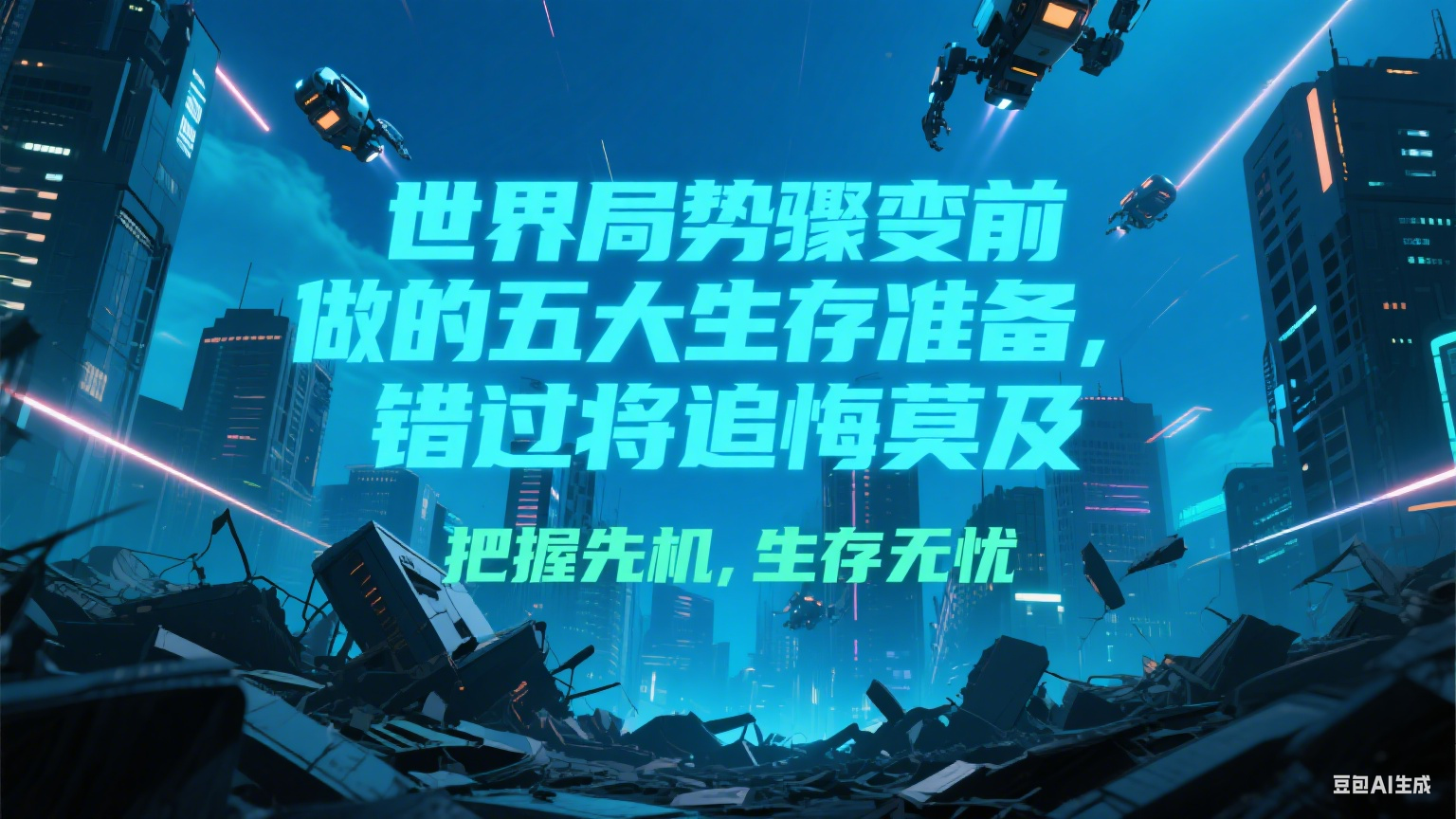 付费文章《世界局势骤变前必做的五大生存准备，错过将追悔莫及》-问小徐资源库