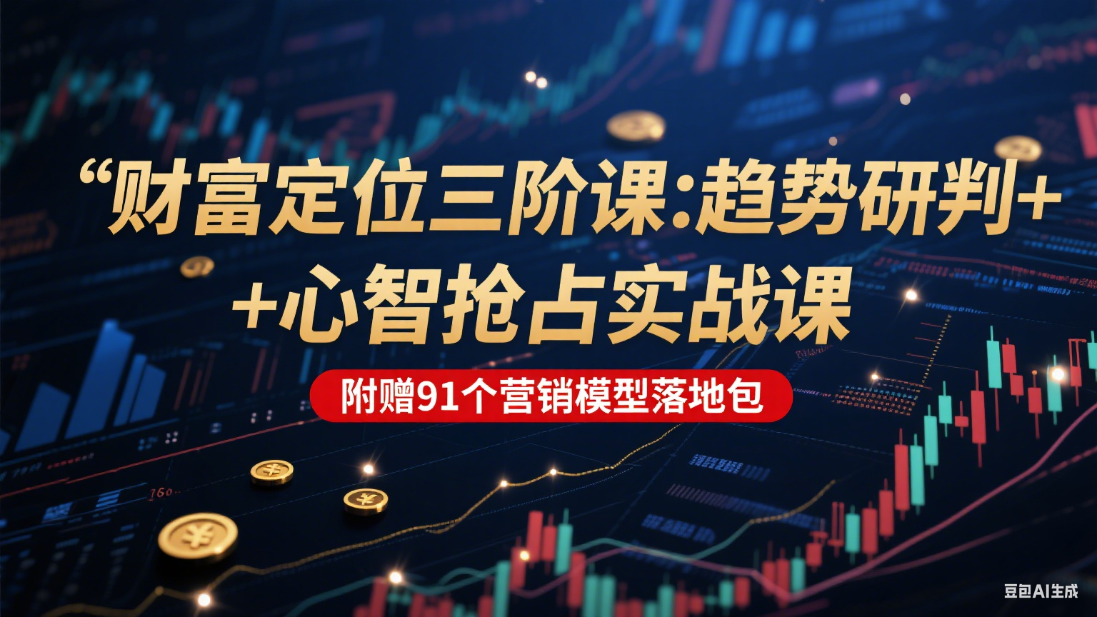 财富定位三阶课：趋势研判 + 心智抢占实战课，附赠91个营销模型落地包-问小徐资源库