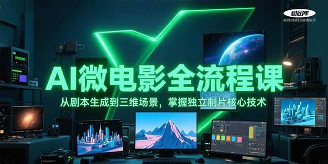 AI微电影全流程课，从剧本生成到三维场景，掌握独立制片核心技术-问小徐资源库