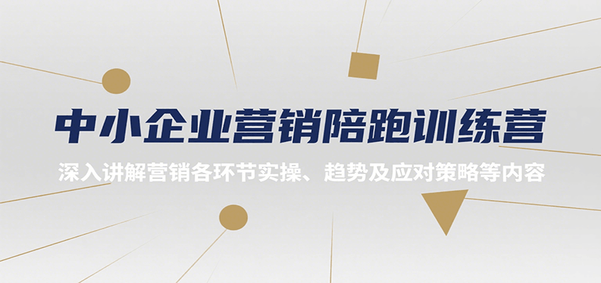 中小企业营销陪跑训练营，深入讲解营销各环节实操、趋势及应对策略等内容-问小徐资源库