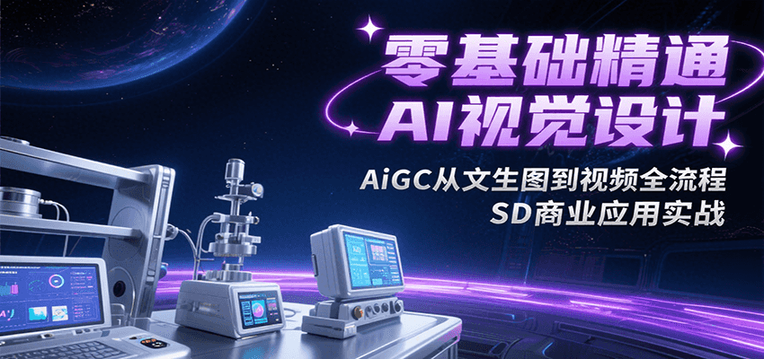 零基础精通AI视觉设计，AiGC从文生图到视频全流程，SD商业应用实战-问小徐资源库