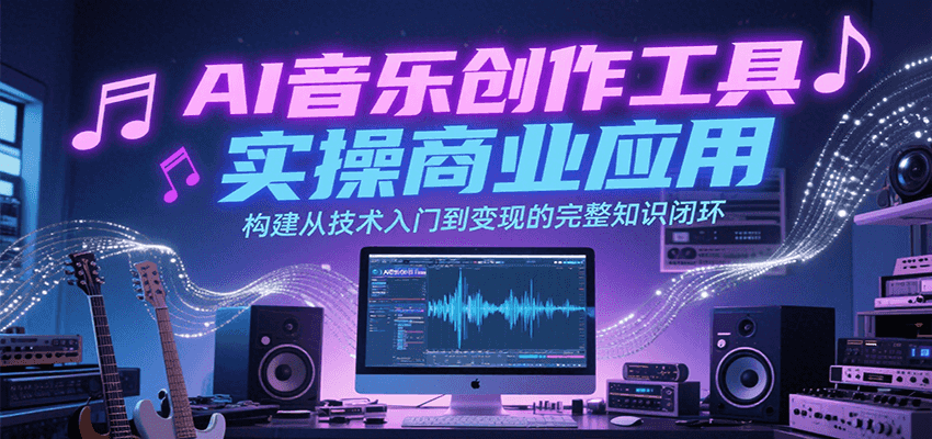 AI音乐创作工具实操商业应用，构建从技术入门到变现的完整知识闭环-问小徐资源库