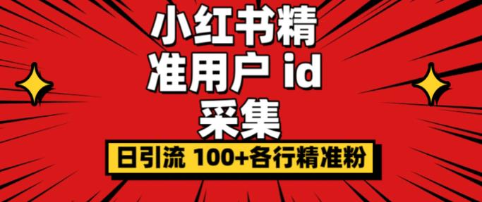小白都会用的小红书精准用户id采集器日引流精准粉可达到100+（软件+教程）-问小徐资源库