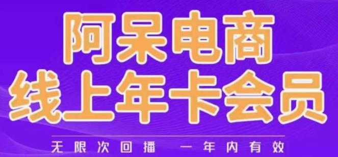 阿呆电商线上年会员，阿呆电商干货分享（更新中）-问小徐资源库