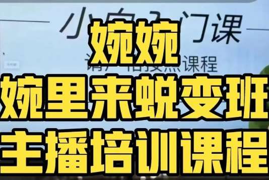 婉婉·婉里来蜕变班（主播课）全方位理解底层逻辑并灵活运用-问小徐资源库