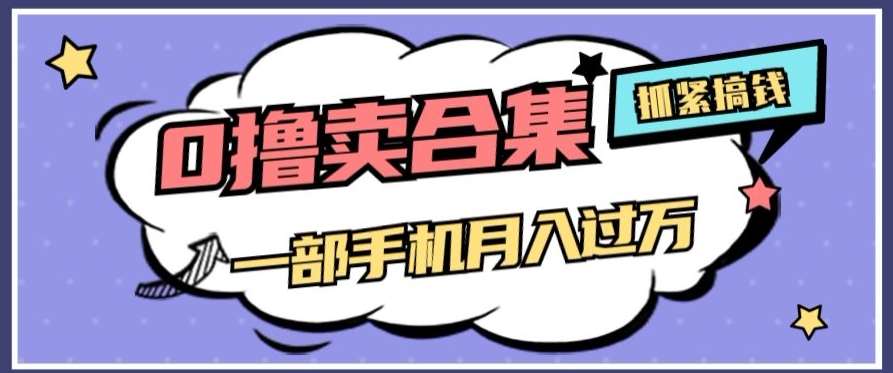 0撸项目月入过万，售卖全套ai工具合集，一单29.9元，一部手机即可【揭秘】-问小徐资源库