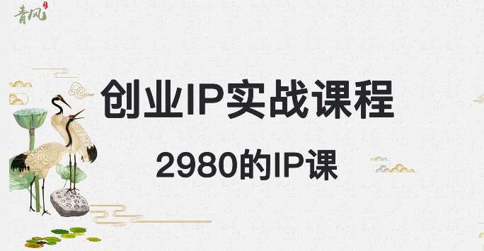 外边卖2980的创业IP课程，做私域月入5w+-问小徐资源库