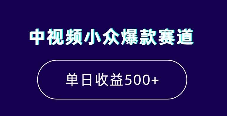 中视频小众爆款赛道，7天涨粉5万+，小白也能无脑操作，轻松月入上万【揭秘】-问小徐资源库