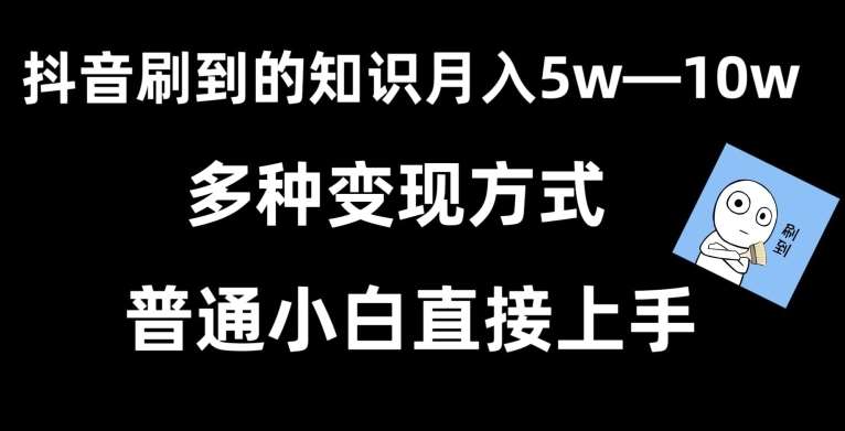 抖音刷到的知识，每天只需2小时，日入2000+，暴力变现，普通小白直接上手【揭秘】-问小徐资源库