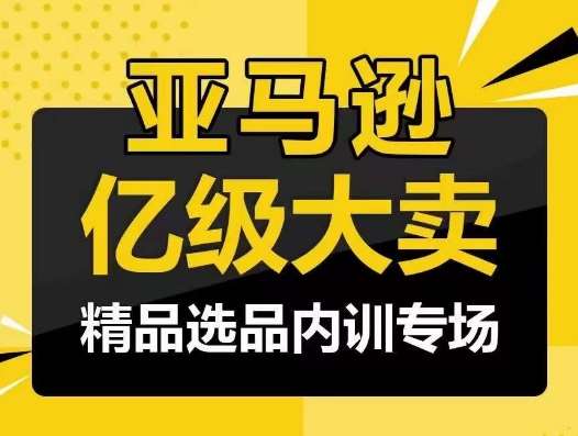 亚马逊亿级大卖-精品选品内训专场，亿级卖家分享选品成功之道-问小徐资源库