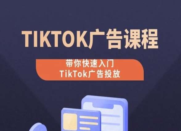 TikTok广告投放课程，从0-1实操课，带你快速入门TikTok广告投放-问小徐资源库