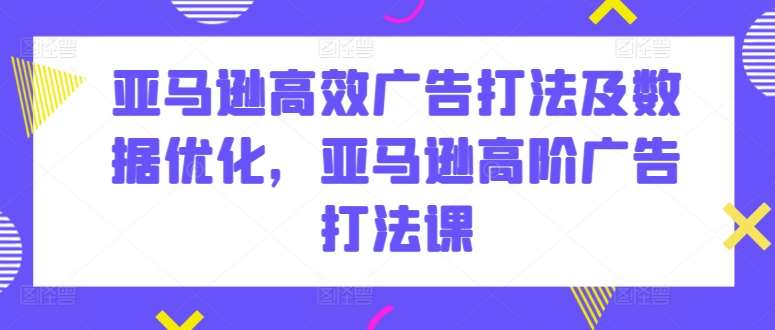 亚马逊高效广告打法及数据优化，亚马逊高阶广告打法课-问小徐资源库