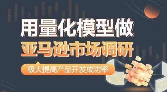 用量化模型做亚马逊市场调研，从数据出发，更高效更准确做判断，极大提高产品开发成功率-问小徐资源库
