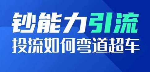 钞能力引流：投流如何弯道超车，投流系数及增长方法，创造爆款短视频-问小徐资源库