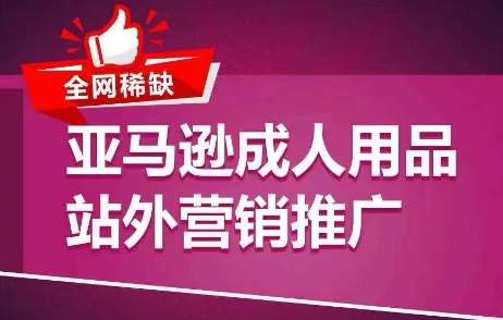 全网稀缺！亚马逊成人用品站外营销推广，​教你引爆站外流量，开启爆单模式-问小徐资源库
