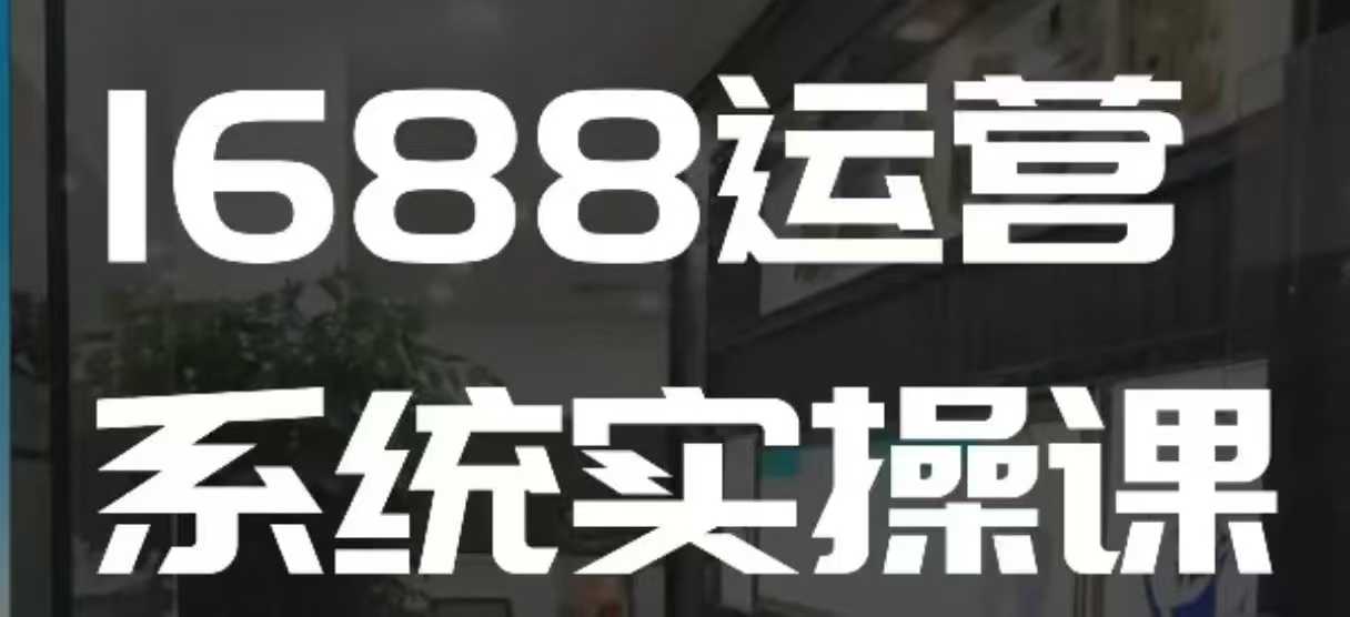 1688高阶运营系统实操课，快速掌握1688店铺运营的核心玩法-问小徐资源库
