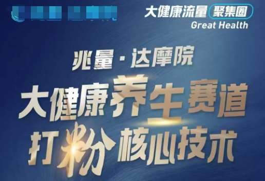 大健康打粉引流，大健康养生赛道暴利打粉新玩法-问小徐资源库