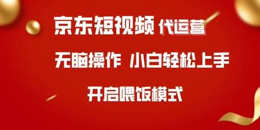 京东短视频代运营，全程喂饭，小白轻松上手【揭秘】-问小徐资源库
