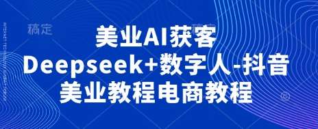 美业AI获客Deepseek+数字人-抖音美业教程电商教程-问小徐资源库
