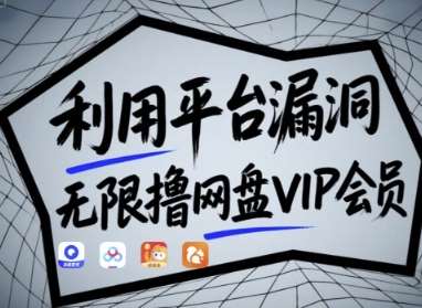 利用平台漏洞，无限撸网盘VIP会员，用户亲测有效!【漏洞原理+操作演示】-问小徐资源库