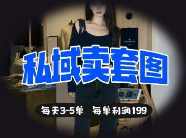私域卖套图每天3-5单，每单利润99-问小徐资源库
