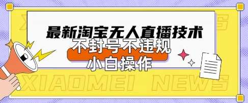 2025年淘宝无人直播带货10.0.全新技术，不违规，不封号，纯小白操作，日入数张【揭秘】-问小徐资源库