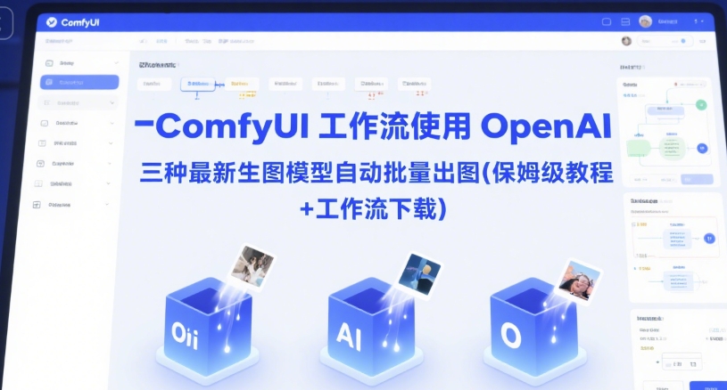 ComfyUI 工作流使用 OpenAI 三种最新生图模型自动批量出图(保姆级教程+工作流下载)-问小徐资源库