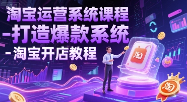 淘宝运营系统课程-打造爆款系统-淘宝开店教程-问小徐资源库