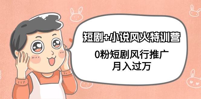 （9374期）短剧+小说风火特训营，0粉短剧风行推广，月入过万（102节课）-问小徐资源库