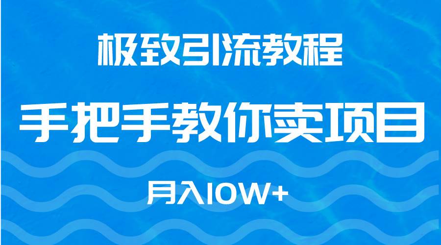 （9265期）极致引流教程，手把手教你卖项目，月入10W+-问小徐资源库