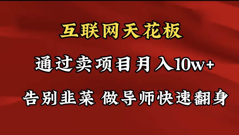 （9201期）导师训练营互联网的天花板，让你告别韭菜，通过卖项目月入10w+，一定要…-问小徐资源库