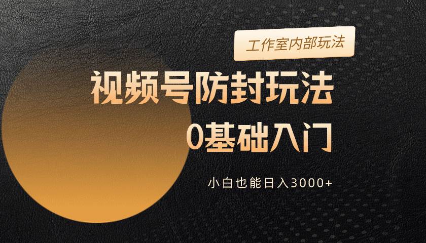 （10107期）2024视频号升级防封玩法，零基础入门，小白也能日入3000+-问小徐资源库