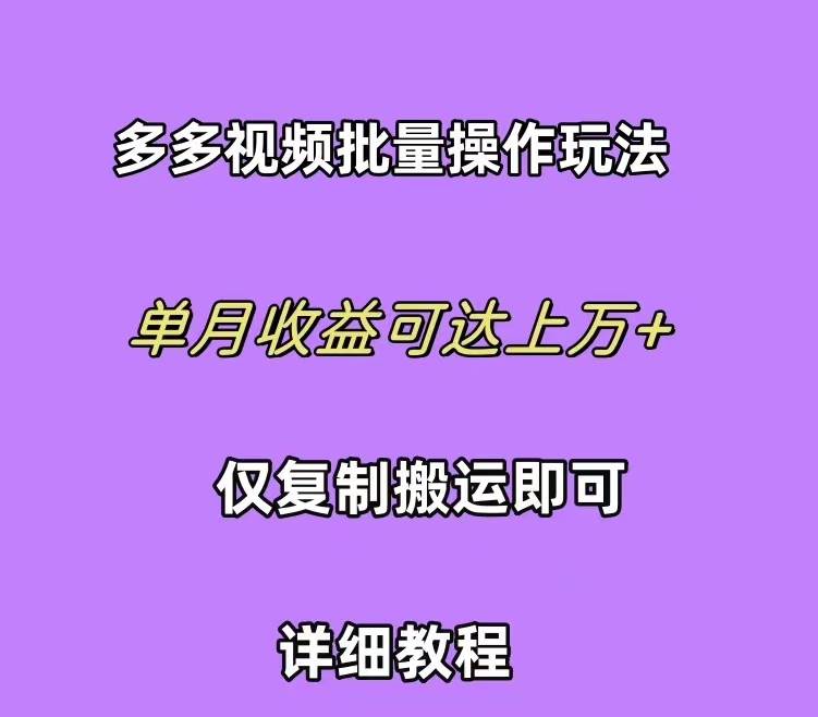 （10029期）拼多多视频带货快速过爆款选品教程 每天轻轻松松赚取三位数佣金 小白必…-问小徐资源库