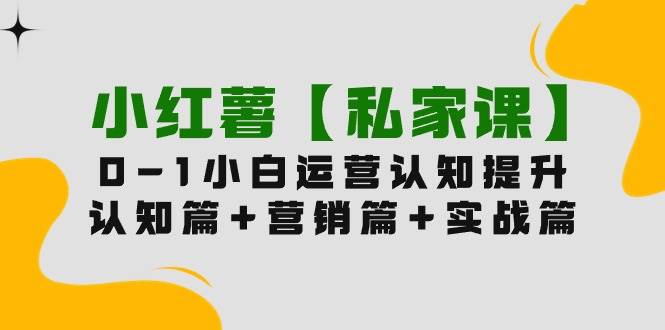 （9910期）小红薯【私家课】0-1玩赚小红书内容营销，认知篇+营销篇+实战篇（11节课）-问小徐资源库