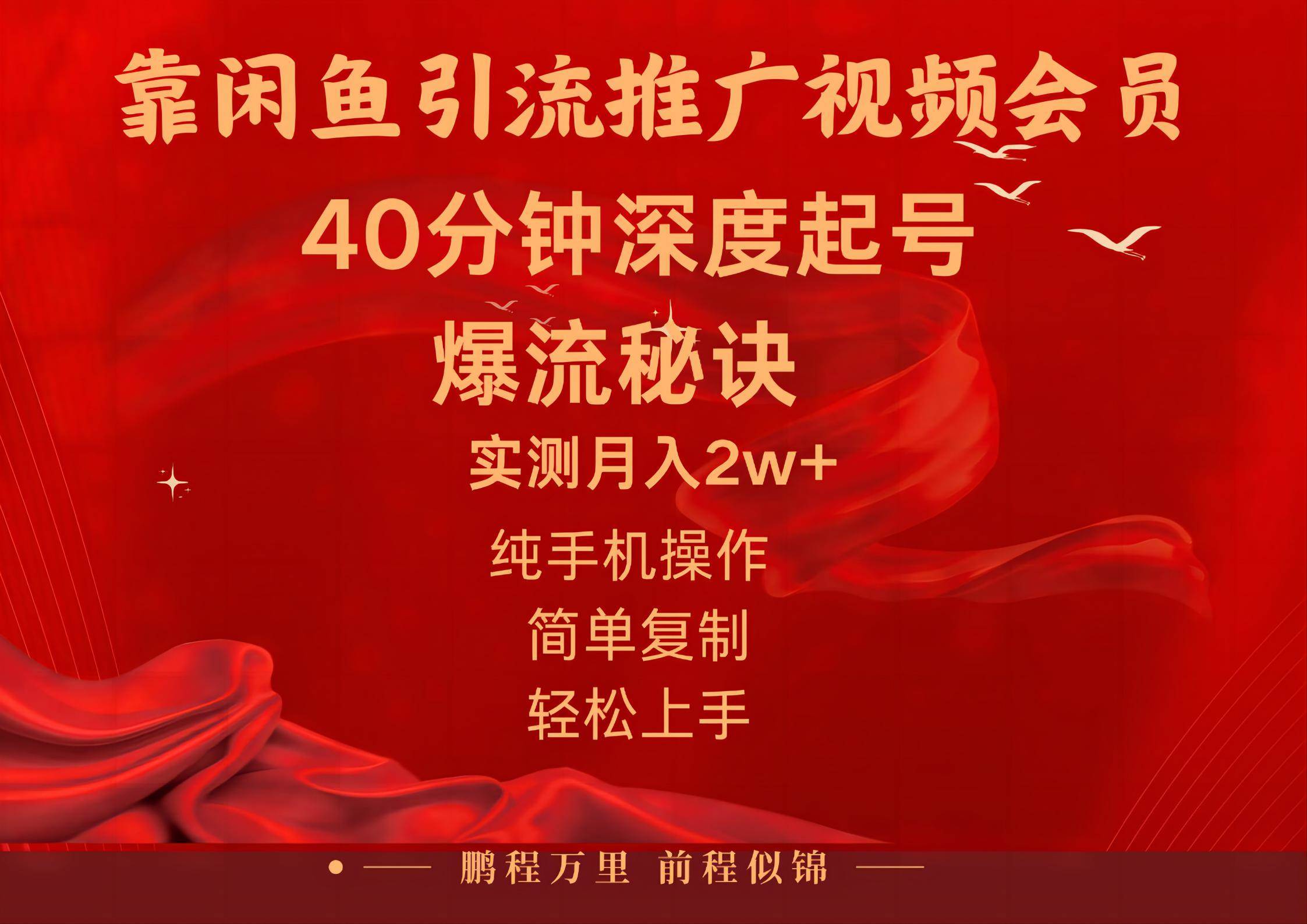 （10896期）闲鱼暴力引流推广视频会员，能做到日入2W+，操作简单-问小徐资源库