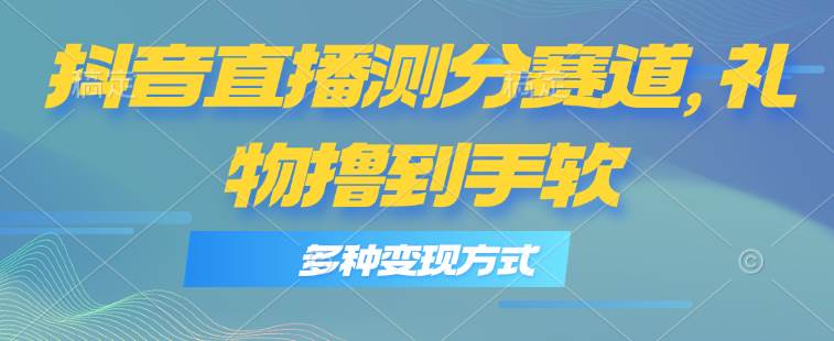 （11380期）抖音直播测分赛道，多种变现方式，轻松日入1000+-问小徐资源库